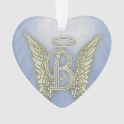 Letter B Angel Wings Monogram | Zazzle