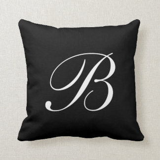 B ideas monogram Pillow  Monogram Black Letter pillow