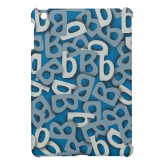 Letter B Blue Case For The iPad Mini