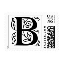 Letter B Fancy Initial Postage Stamps