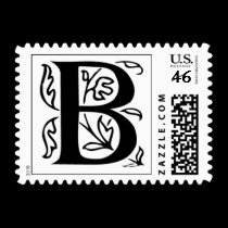 Letter B Fancy Initial Postage Stamps