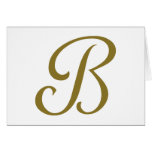 Letter B Greeting Card