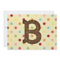 Letter B invitations