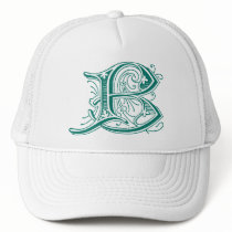 Letter B Monogram Mesh Hats