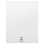 Letter B of colorful butterfly graphics Letterhead Template