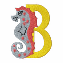 Letter B Seahorse Monogram Embroidered Shirt embroidered shirts by mothersdaytshirts Letter B Seahorse Monogram Embroidered Shirt embroidered shirts