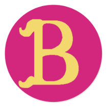 Letter B Stickers by pharrisart Letter B Stickers