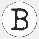 Letter B Stickers