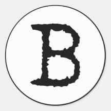 Letter B Stickers