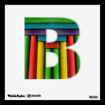 Letter B wall decals