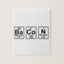 Letter Bacon Tiles Jigsaw Puzzles