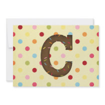 Letter C invitations