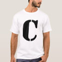 Letter C t-shirts by rhocker Letter C t-shirts