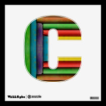 Letter C wall decals