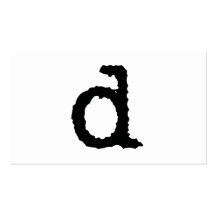 Letter D Business Card