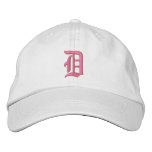 Letter D Monogram Embroidered Hat