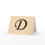 Letter D Monogramed Cards