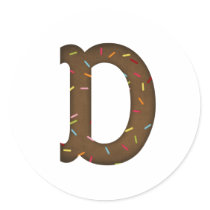 Letter D stickers by Just2Cute Letter D stickers