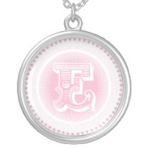 Letter E monogram necklace necklaces