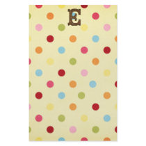 Letter E stationery