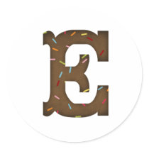 Letter E stickers by Just2Cute Letter E stickers
