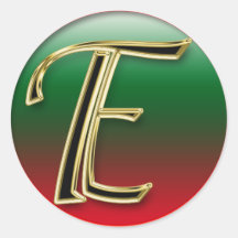 LETTER E STICKER+gifts