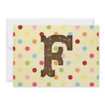 Letter F invitations