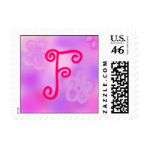 Letter F Monogram Stamp