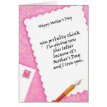 Letter for my Mom - Customize Card