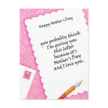 Letter for my Mom postcards