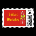 Letter from Santa Stempel briefmarke