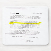 Letter from Teacher - "Accept My Teachings!" mousepads by SparkyTees Letter from Teacher - "Accept My Teachings!" mousepads