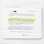 Letter from Teacher - "Accept My Teachings!" mousepads