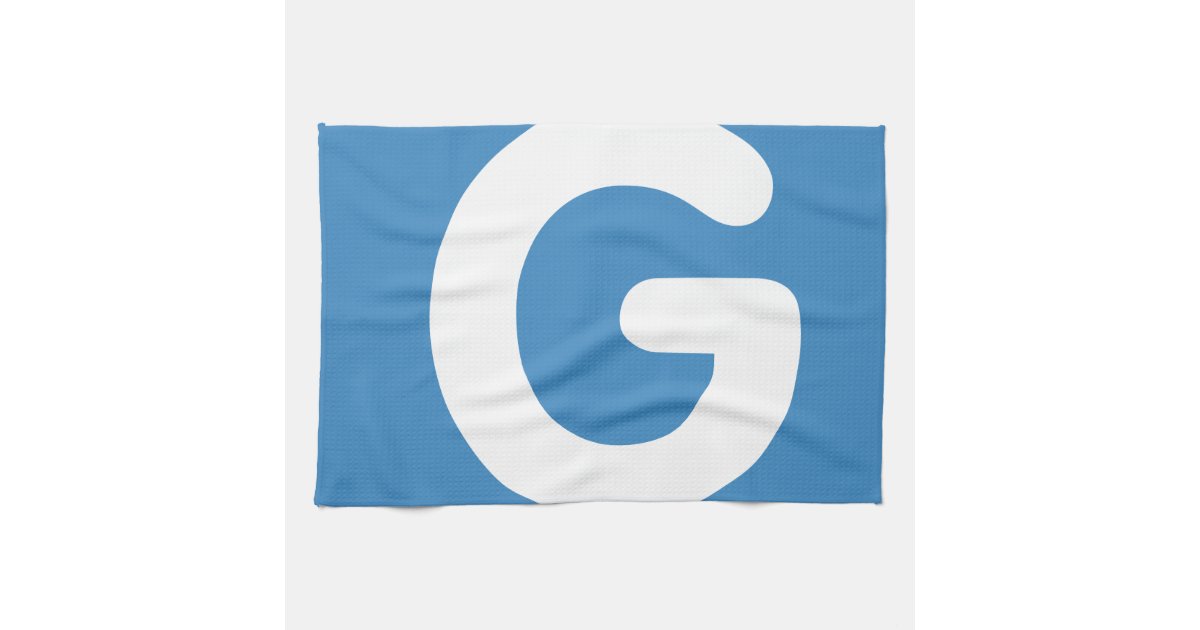 Letter G emoji Twitter Towel Zazzle