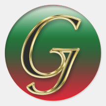 LETTER G+gifts Sticker