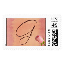Letter G Initial Monogram stamp stamps