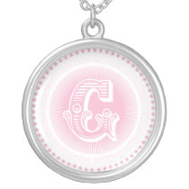 Letter G monogram necklace necklaces