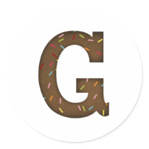 Letter G stickers by Just2Cute Letter G stickers