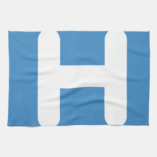 Letter H Emoji Twitter Hand Towels Zazzle