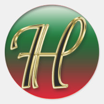 LETTER H+gifts Stickers