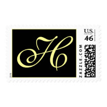 LETTER H POSTAGE postage by Initialreaction LETTER H POSTAGE postage
