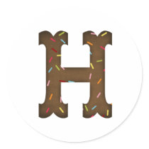 Letter H stickers by Just2Cute Letter H stickers