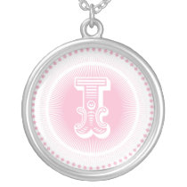 Letter I monogram necklace necklaces