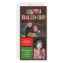 Letter Icons and Color Blocks Holiday Photo Cards