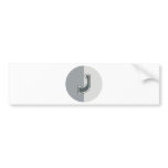 Letter J Bumper Sticker