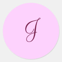 letter J envelope sticker