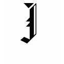 letter J initial singlet t-shirts