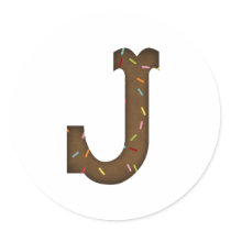 Letter J stickers by Just2Cute Letter J stickers