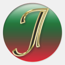 LETTER J STICKER+gifts