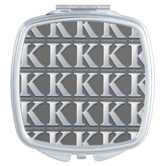 LETTER K COMPACT MIRROR